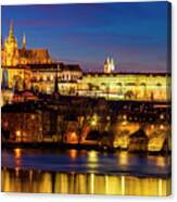 Twilight Over Prague Canvas Print