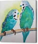 Two Purty Birdies Canvas Print