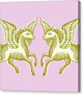 Two Winged Horses Canvas Print