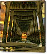 Tybee Pier Sunrise Canvas Print
