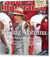 University Of Alabama Coach Nick Saban Sports Illustrated Cover Canvas Print