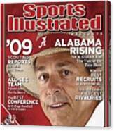 University Of Alabama Head Coach Nick Saban Sports Illustrated Cover Canvas Print