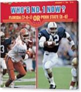 University Of Florida Ray Mcdonald And Penn State D.j Sports Illustrated Cover Canvas Print