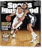 University Of Notre Dame Kyle Mcalarney And Ashley Barlow Sports Illustrated Cover Canvas Print