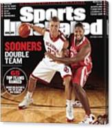 University Of Oklahoma Blake Griffin And Courtney Paris Sports Illustrated Cover Canvas Print