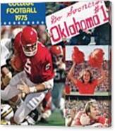 University Of Oklahoma Qb Steve Davis Sports Illustrated Cover Canvas Print