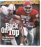 University Of Oklahoma Quentin Griffin Sports Illustrated Cover Canvas Print