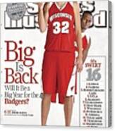 University Of Wisconsin Brian Butch And Alando Tucker Sports Illustrated Cover Canvas Print