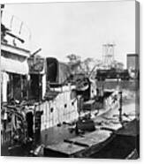 U.s. Destroyer Downes Canvas Print