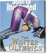 Usa A.j. Kitt, 1992 Albertville Olympic Games Preview Issue Sports Illustrated Cover Canvas Print