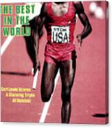 Usa Carl Lewis, 1983 Iaaf Athletics World Championships Sports Illustrated Cover Canvas Print