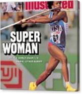 Usa Jackie Joyner-kersee, 1987 Iaaf Athletics World Sports Illustrated Cover Canvas Print