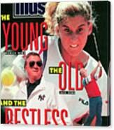 Usa Monica Seles, 1990 French Open Sports Illustrated Cover Canvas Print