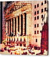 Usa, New York City, Wall Street, And Canvas Print