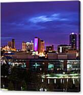 Usa, Tennessee, Knoxville, Skyline At Canvas Print