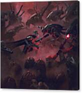 Vader Vs Aliens 5 Canvas Print