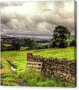 Vale View Track Canvas Print