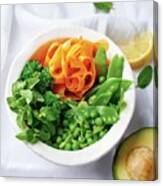 Vegetable Salad With Carrots, Peas, Mangetout And Mint Bath Towel by Great  Stock! - Pixels