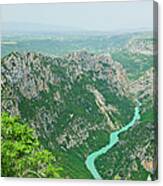 Verdon Canyon Provence France Canvas Print