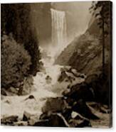 Vernal Fall 317 Feet  Yosemite Valley Circa 1921 Canvas Print