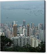 Victoria Harbour In Hong Kong Canvas Print