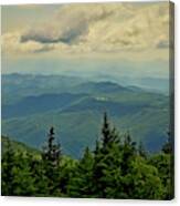 View From Mount Mitchell Canvas Print