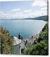 View Over Clovelly Bay Canvas Print