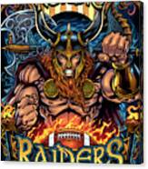 Viking Sports Mascot Canvas Print