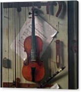 Violin & Music Canvas Print