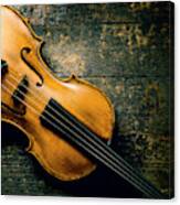 Violin On Textured Background Canvas Print