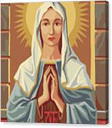 Virgin Mary Paint By Number Canvas Print