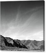 Wainui Hills Squared In Black And White Canvas Print