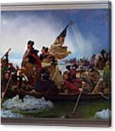 Washington Crossing The Delaware By Emanuel Leutze Canvas Print