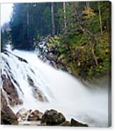 Waterfall In Bernese Oberland Canvas Print