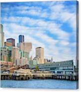 Waterfront Skyline Canvas Print