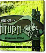 Welcome To Minturn Canvas Print