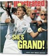West Germany Steffi Graf, 1988 Us Open Sports Illustrated Cover Canvas Print