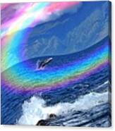 Whale Waterfall With Extra Watery Water Canvas Print