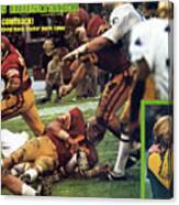 What A Comeback Usc And Anthony Davis Shatter Notre Dame Sports Illustrated Cover Canvas Print