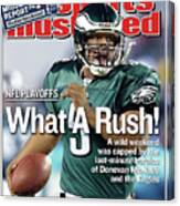 What A Rush Nfl Playoffs Sports Illustrated Cover Canvas Print