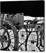 Wheel Shadows Canvas Print