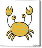 Whimsical Spotted Crab Canvas Print