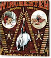 Winchester W Cartridge Board Canvas Print
