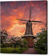 Windmill Sunrise, Holland, Michigan Canvas Print