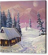 Winter In The Mountains Canvas Print