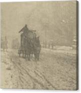 Winter On Fifth Avenue, 1893 Canvas Print