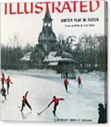 Winter Play In Russia Sports Illustrated Cover Canvas Print