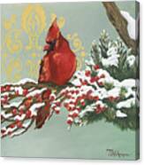 Winter Red Bird I Canvas Print