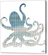 Wooden Octopus Canvas Print