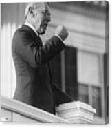Woodrow Wilson Clenching Fist Canvas Print